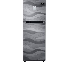 SAMSUNG 253 L Frost Free Double Door 3 Star Convertible Refrigerator Inox Wave, RT28T3753NV/HL image
