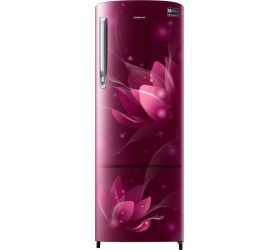 Samsung 255 L Direct Cool Single Door 3 Star 2020 Refrigerator Saffron Red, RR26T373YR8/HL image
