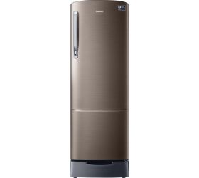 SAMSUNG 255 L Direct Cool Single Door 3 Star Refrigerator with Base Drawer Luxe Brown, RR26T389YDX/HL image