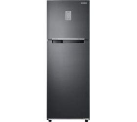 SAMSUNG 256 L Frost Free Double Door Top Mount 2 Star Convertible Refrigerator Black Matt, RT30C3732B1/HL image
