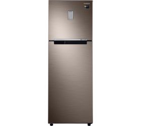 Samsung 275 L Frost Free Double Door 2 Star 2020 Refrigerator Luxe Brown, RT30T3422DX/HL image