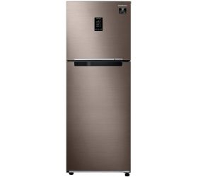 SAMSUNG 288 L Frost Free Double Door 2 Star Convertible Refrigerator Luxe Bronze, RT34A4632DX/HL image