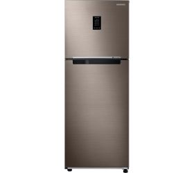 SAMSUNG 291 L Frost Free Double Door 2 Star Refrigerator Luxe Brown, RT34C4642DX/HL image