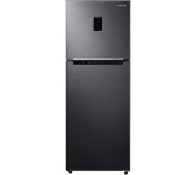 SAMSUNG 301 L Frost Free Double Door 2 Star Convertible Refrigerator Luxe Black, RT34C4522BX/HL image