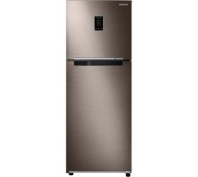 SAMSUNG 312 L Frost Free Double Door 2 Star Convertible Refrigerator Luxe Brown, RT37C4642DX/HL image