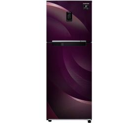 SAMSUNG 314 L Frost Free Double Door 2 Star Convertible Refrigerator Rythmic Twirl Red, RT34T46324R/HL image