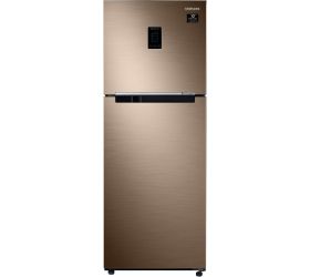 SAMSUNG 324 L Frost Free Double Door 2 Star Convertible Refrigerator Luxe Bronze, RT34T4542DU/HL image