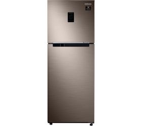 SAMSUNG 324 L Frost Free Double Door 2 Star Convertible Refrigerator Luxe Brown, RT34T4542DX/HL image
