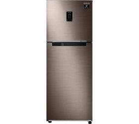 SAMSUNG 336 L Frost Free Double Door 2 Star Refrigerator with Curd Maestro Luxe Brown, RT37T4632DX/HL image