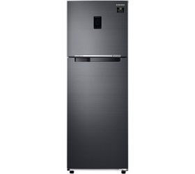 SAMSUNG 345 L Frost Free Double Door 3 Star Convertible Refrigerator Luxe Black, RT37A4513BX/HL image