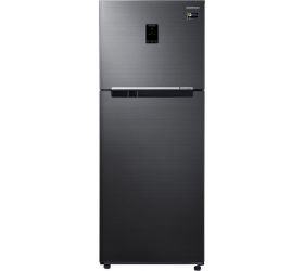 Samsung 394 L Frost Free Double Door 3 Star 2019 Refrigerator Black Inox, RT39M5538BS/TL image