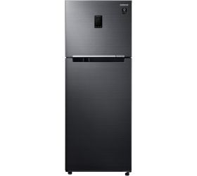 SAMSUNG 407 L Frost Free Double Door 3 Star Refrigerator Black Inox Black Vcm , RT42B5C5EBS/HL image
