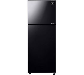 Samsung 415 L Frost Free Double Door 2 Star 2020 Convertible Refrigerator Black, RT42T50682C/TL image