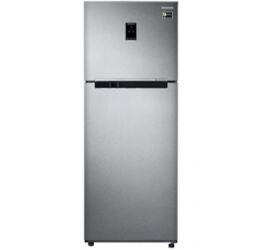 Samsung 415 L Frost Free Double Door 3 Star 2020 Refrigerator Real Stainless, RT42M553ESL image