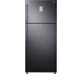 Samsung 551 L Frost Free Double Door 2 Star 2020 Convertible Refrigerator Black Inox, RT56T6378BS/TL image