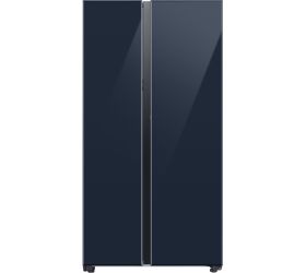 SAMSUNG 653 L Direct Cool Side by Side 3 Star Refrigerator Glam Navy, RS76CB81A341HL image