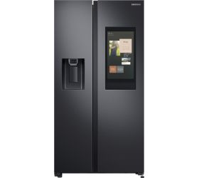 Samsung 657 L Frost Free Side by Side Refrigerator Gentle Black Matt, RS74T5F01B4/TL image