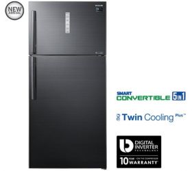 Samsung 670 L Frost Free Double Door 2 Star 2019 Refrigerator Black Inox, RT65K7058BS/TL image