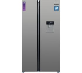 Sansui 544 L Frost Free Side by Side Refrigerator Silver Steel, 520ISSNS image