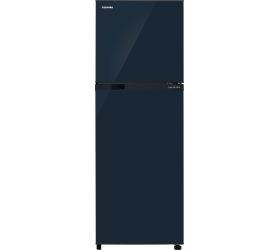 Toshiba 252 L Frost Free Double Door Top Mount 2 Star 2020 Refrigerator Blue Uniglass, GR-A28INU UB image