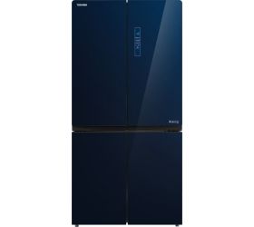 Toshiba 650 L Frost Free French Door Bottom Mount Convertible Refrigerator Blue Glass, GR-RF646WE-PGI 24 image