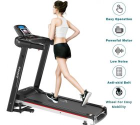 Dolphy 2.0 Motorized Folding Treadmill with LCD Display Treadmill image