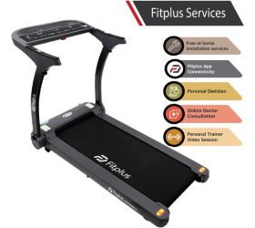FITPLUS FP02NMLS 3.5HP Peak Power Manual Lubrication with Free Diet Plan,Personal Trainer & Installation Services Treadmill image