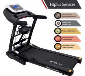FITPLUS FP03NMSF 4HP Auto Inclination, Easy Lubrication with Diet Plan, Personal Trainer, Doctor Consultation Treadmill image