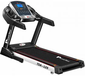 Powermax Fitness TDA-125 2 HP Smart Run Function, Auto Lubrication & Auto Inclination Motorized Treadmill for Cardio Workout Treadmill image
