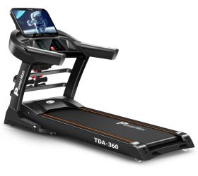 Powermax Fitness TDA-360 15.6inch HD Display Multi-function Treadmill with Auto Incline Treadmill image
