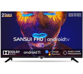 Sansui JSW43ASFHD 109 cm 43 inch Full HD LED Smart TV with Android 11 & Dolby Audio Midnight Black image