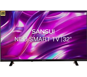 Sansui JSW32CSHD Neo 80 cm 32 inch HD Ready LED Smart TV with Bezel - less Design and Dolby Audio Midnight Black  2022 Model image