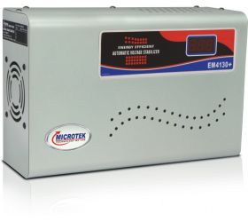 Microtek EM4130+ Digital Display For AC upto 1.5Ton 130V-300V Voltage Stabilizer Grey image