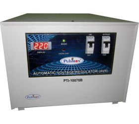 PULSTRON PTI-10070B 10 KVA 70V-290V Single Phase With Bypass Automatic Mainline Voltage Stabilizer Grey image
