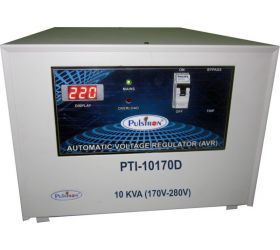PULSTRON PTI-10170D 10 KVA 170V-280V Single Phase Automatic Voltage Stabilizer for Mainline Grey image