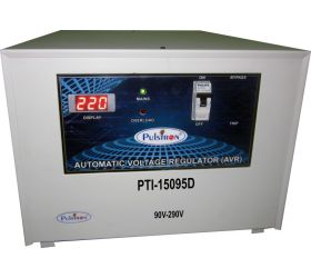PULSTRON PTI-15095D 15 KVA 90V-290V Single Phase Automatic Mainline Voltage Stabilizer Grey image