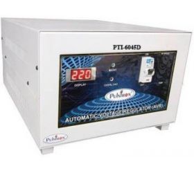 PULSTRON PTI-6045D 6KVA Double Phase Automatic Mainline Voltage Stabilizer 45V-520V Light Grey image