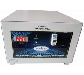 PULSTRON PTI-6070D 6 KVA 70V-290V Single Phase Automatic Mainline Voltage Stabilizer Grey image