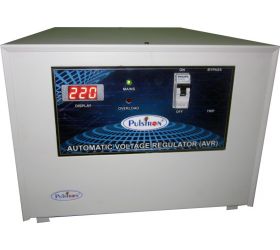PULSTRON PTI-8095D 8 KVA Single Phase Voltage Stabilizer White image