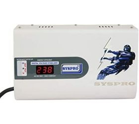 Syspro 5 KVA Digital Voltage Stabilizer for AC 2/Ton 160 V-290 V White image