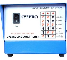 Syspro Computer Shield Voltage Stabilizer  Digital Line Conditioner  With 2 Years Warranty Voltage Stabilizer Blue image