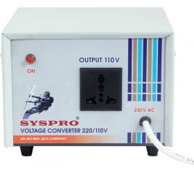 Syspro Ranger 220V to 110V Voltage Converter Step Down Converter 600w for US appliances Used in India VOLTAGE CONVERTER Sky blue image