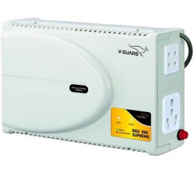 V-Guard Digi 200 Supreme TV Voltage Stabilizer for 178 cm 70 TV+ Set top box+Home Theatre System Working Range: 140-295 V; 6 A Grey image