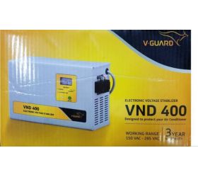 V-Guard VND400 Voltage Stabilizer for 1.5 Tonn AC Metallic Grey image