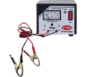 V-TEC CH-022B BATTERY CHARGER BODY BLACK, FRONT WHITE image