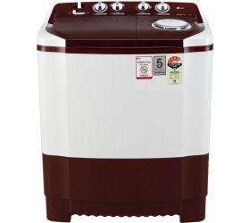 LG P7010RRAY 7 kg 4 Star Rating Semi Automatic Top Load White, Maroon image