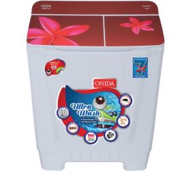ONIDA S72GS 7.2 kg Semi Automatic Top Load Red, White image