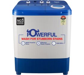 Panasonic NA-W65L7ARB 6.5 kg Semi Automatic Top Load Washing Machine Blue, White image