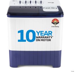 Voltas Beko WTT100UPA/BL5KPTD 10 kg Semi Automatic Top Load Washing Machine Blue, White image