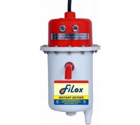 Filox 1L instant portable water heater/geyser for use home, office, restaurant, labs, clinics, saloon, beauty parlor 1 L Instant Water Geyser , White & red image